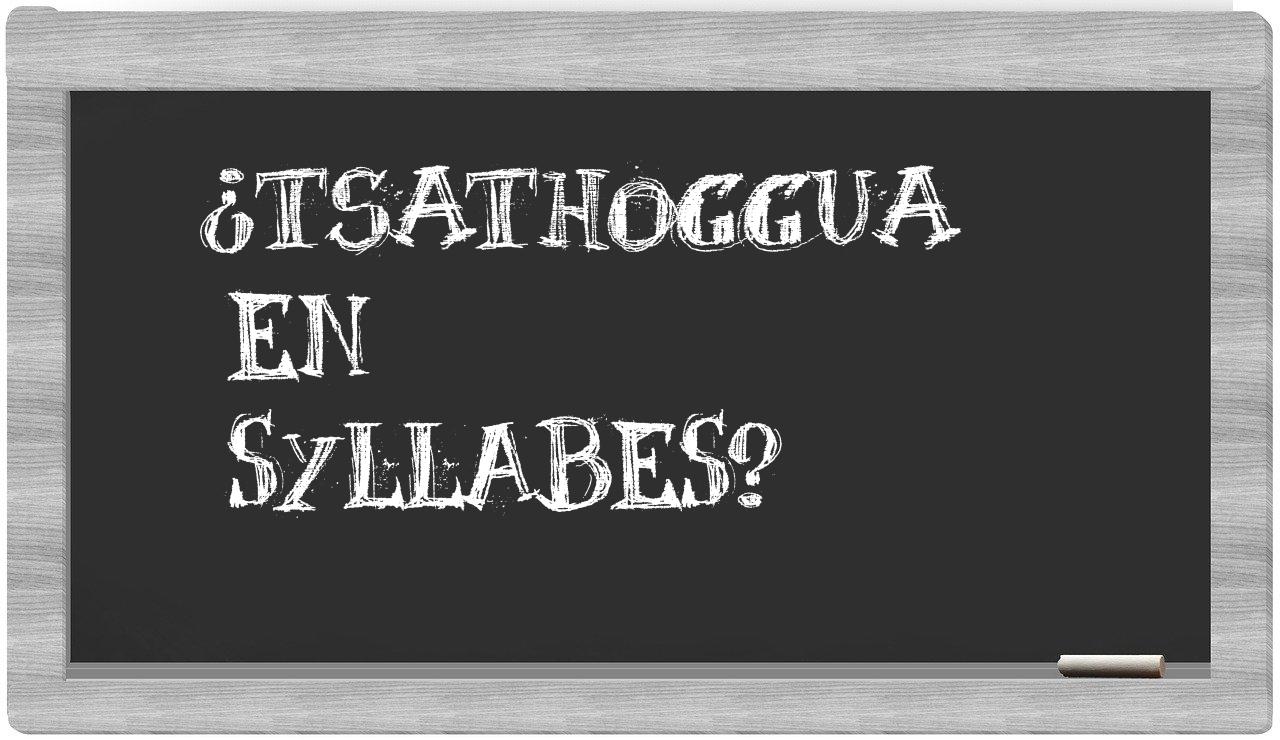Tsathoggua in syllables