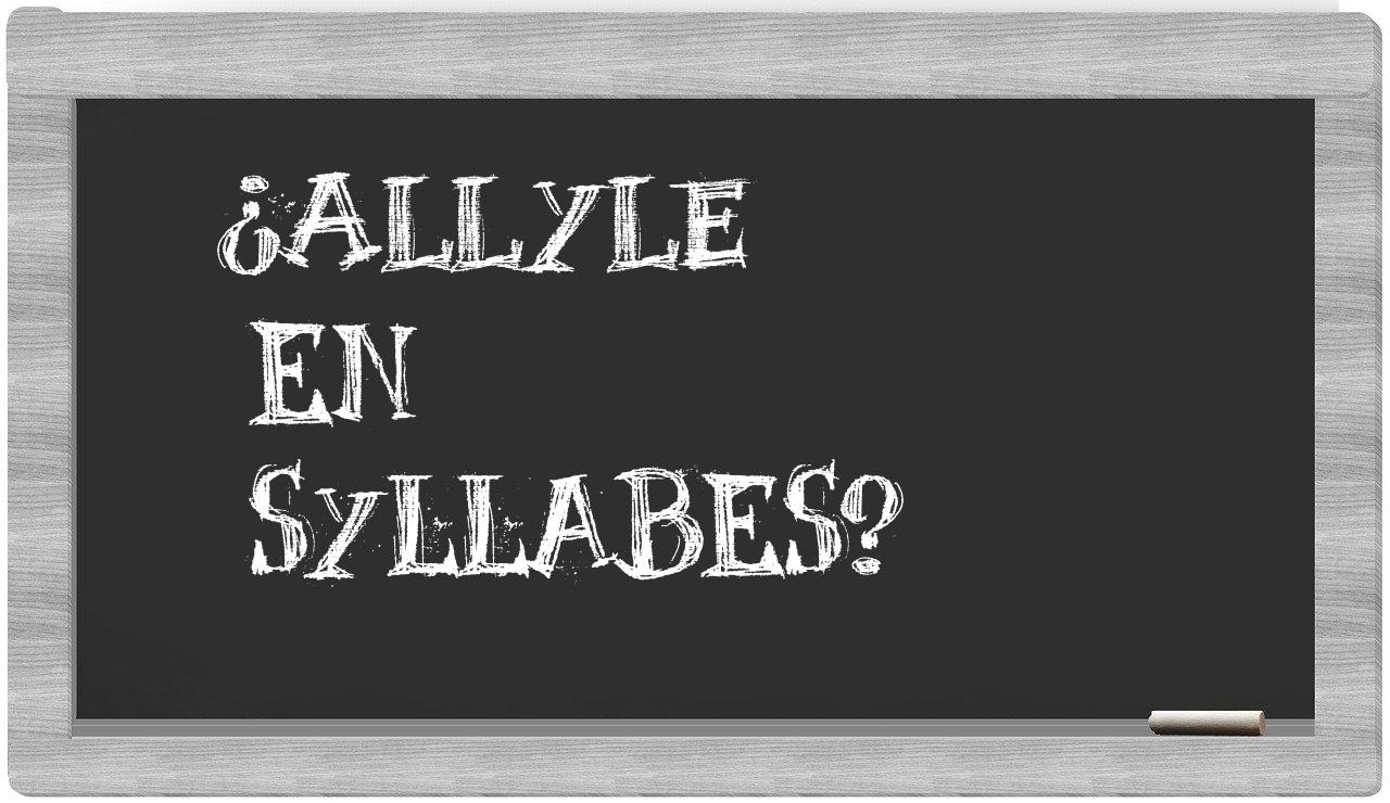 allyle in syllables