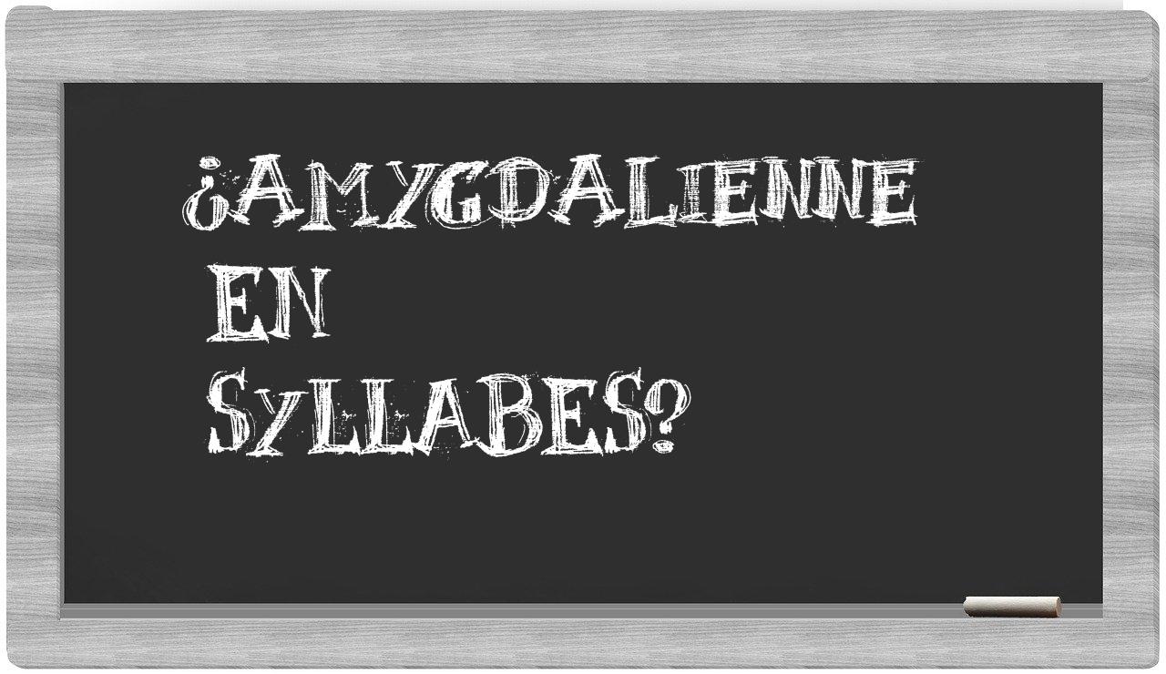 amygdalienne in syllables