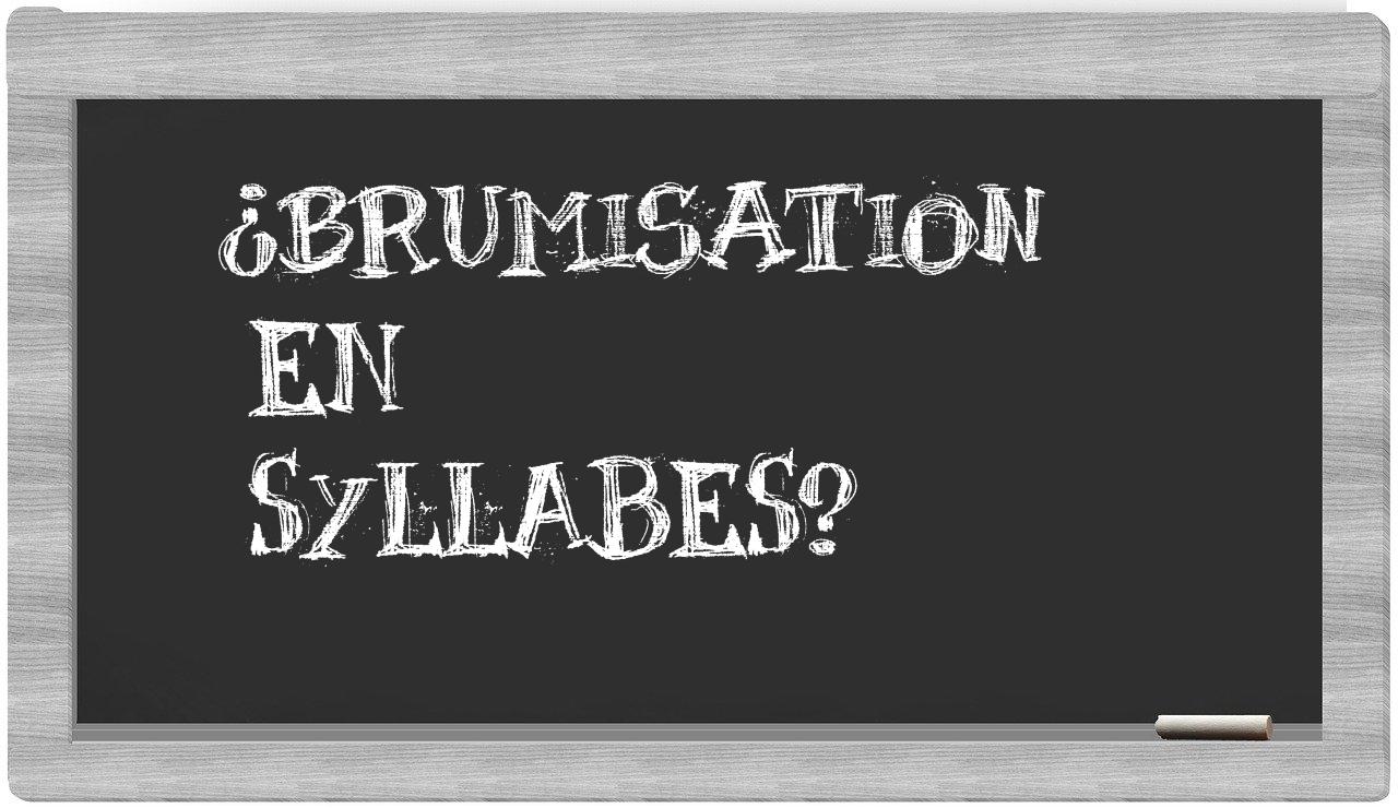 brumisation in syllables