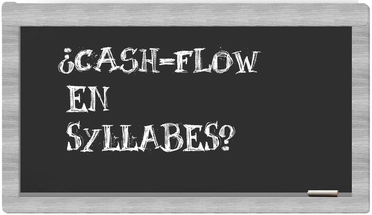 cash-flow in syllables