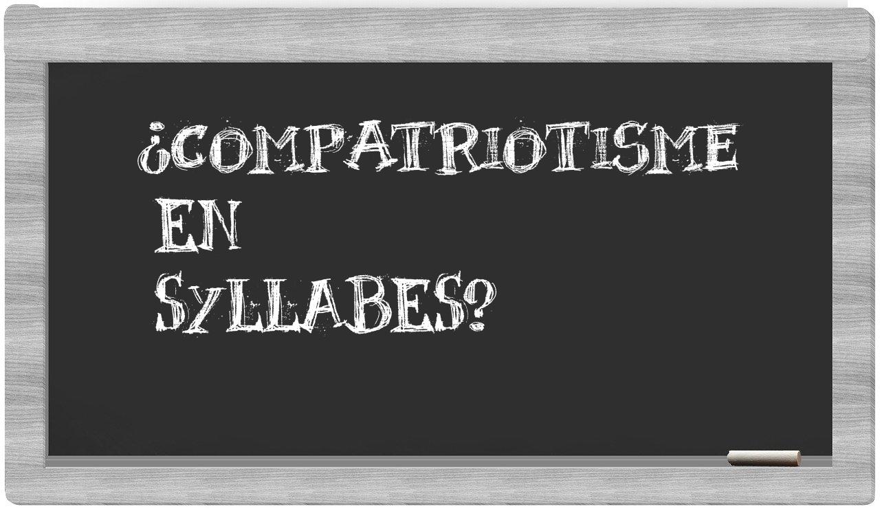 compatriotisme in syllables