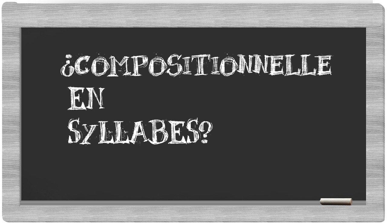 compositionnelle in syllables