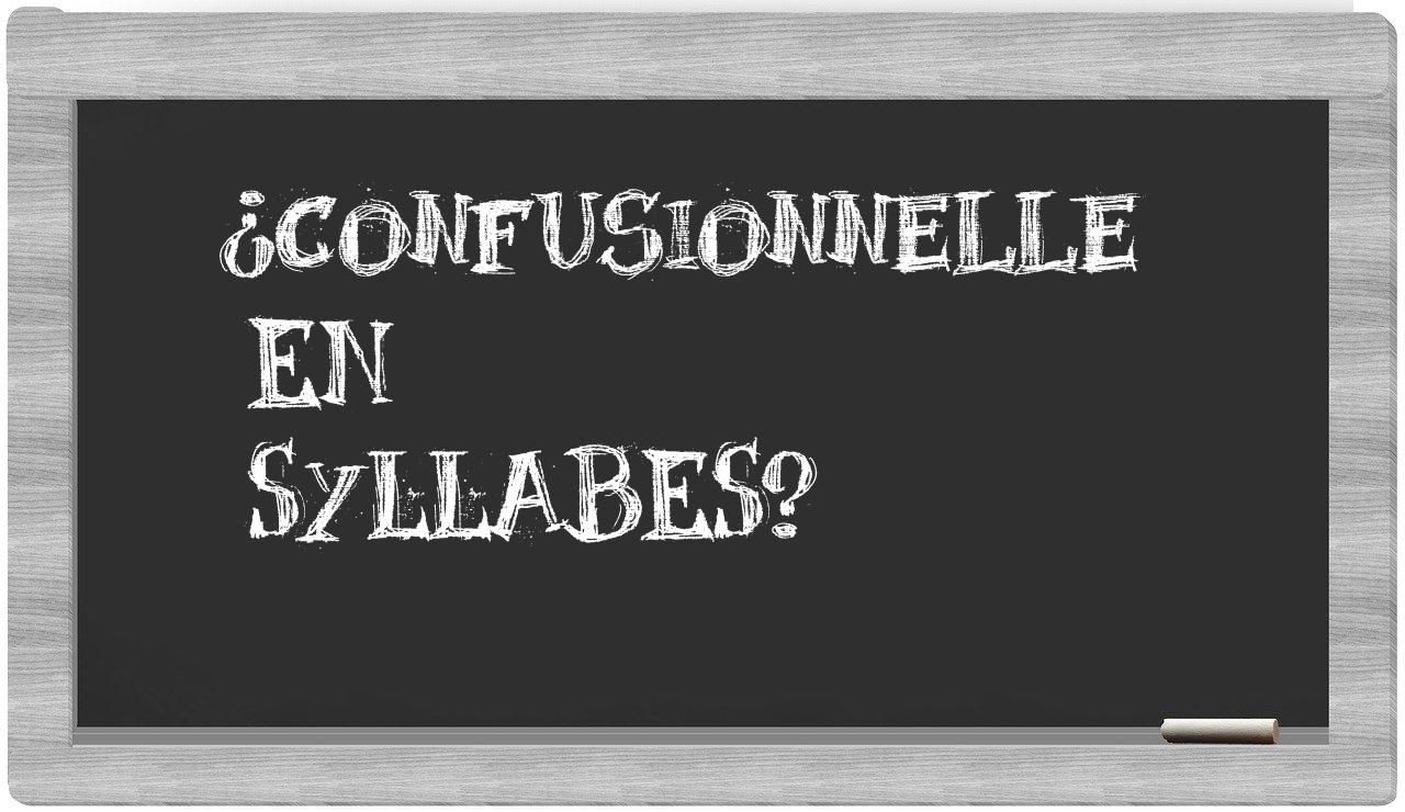 confusionnelle in syllables