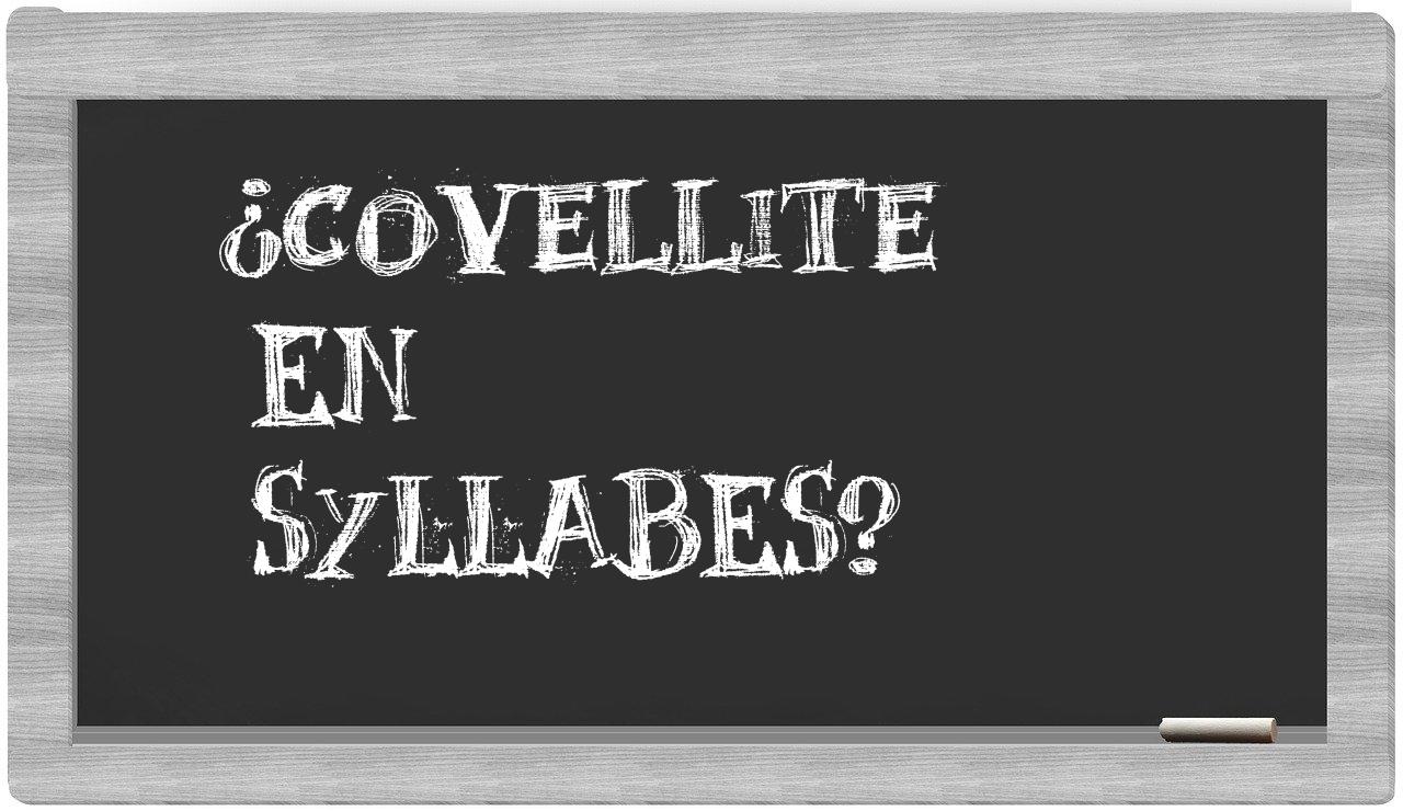 covellite in syllables