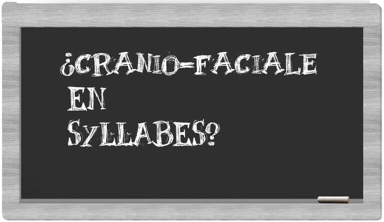 cranio-faciale in syllables