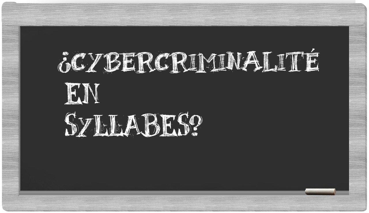 cybercriminalité in syllables