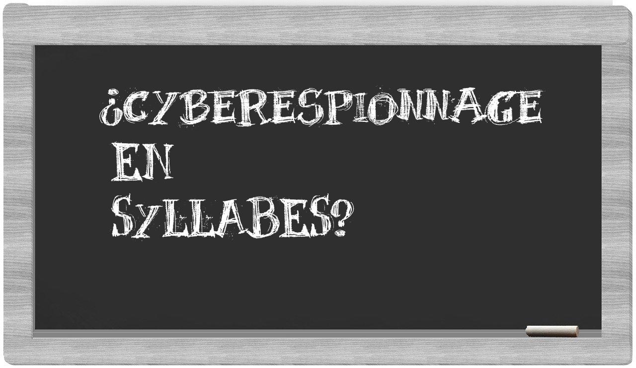 cyberespionnage in syllables