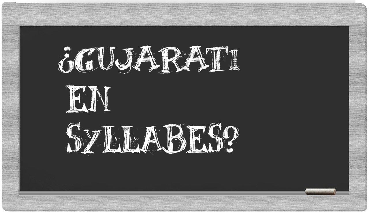 gujarati in syllables