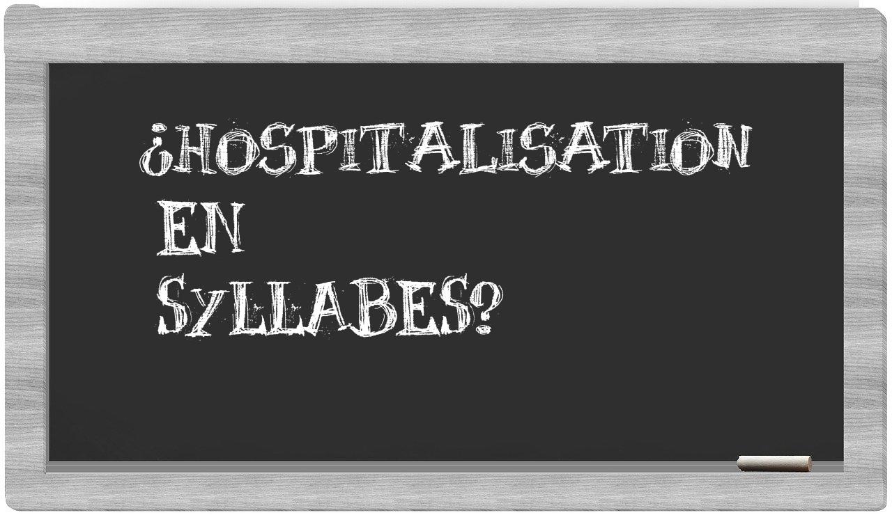 hospitalisation in syllables