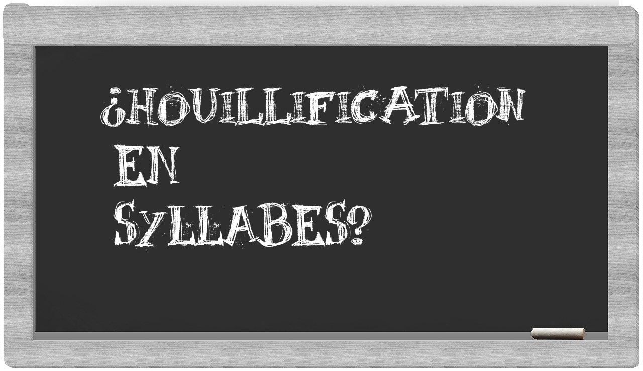 houillification in syllables