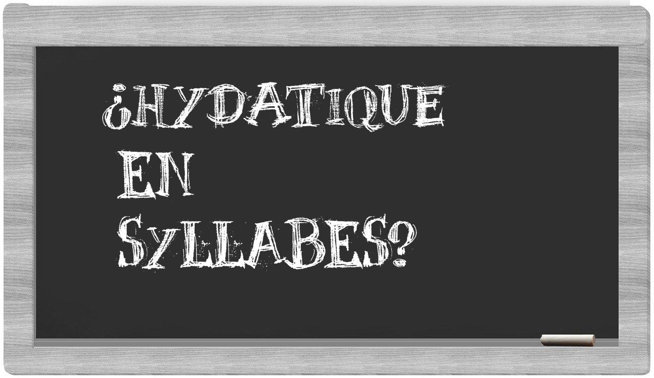 hydatique in syllables