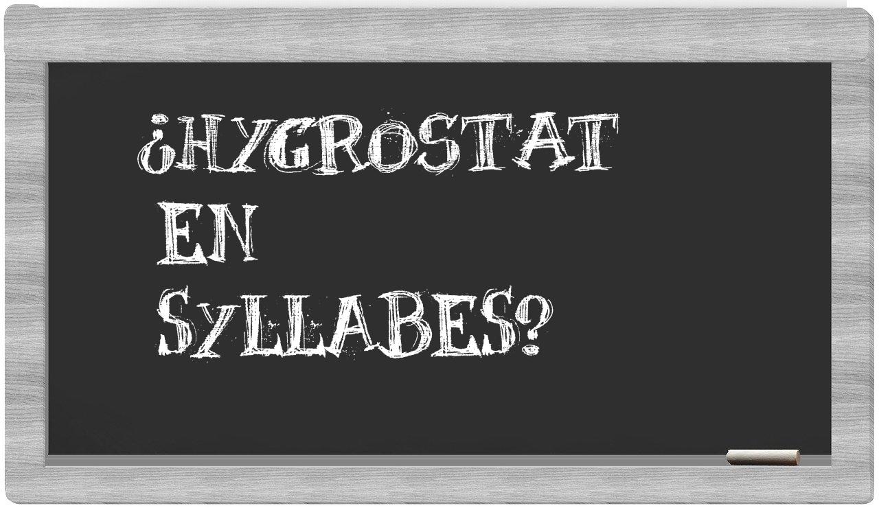 hygrostat in syllables