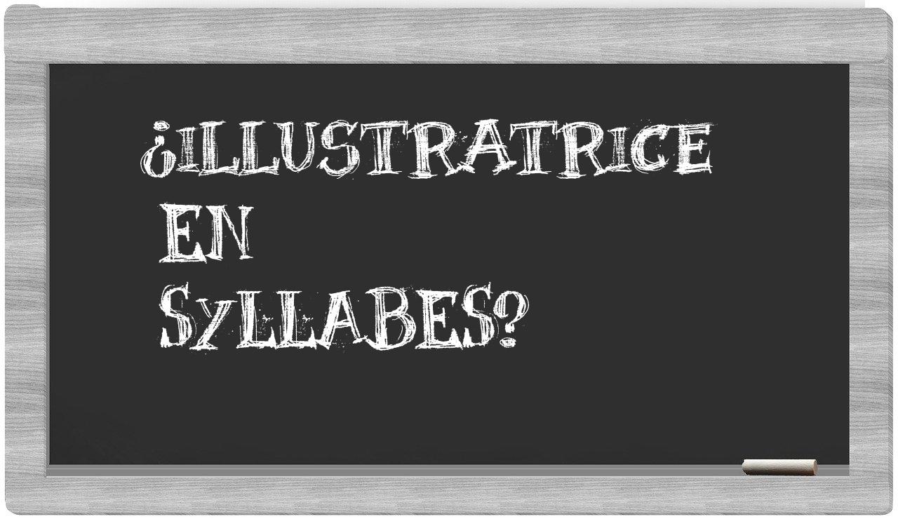 illustratrice in syllables