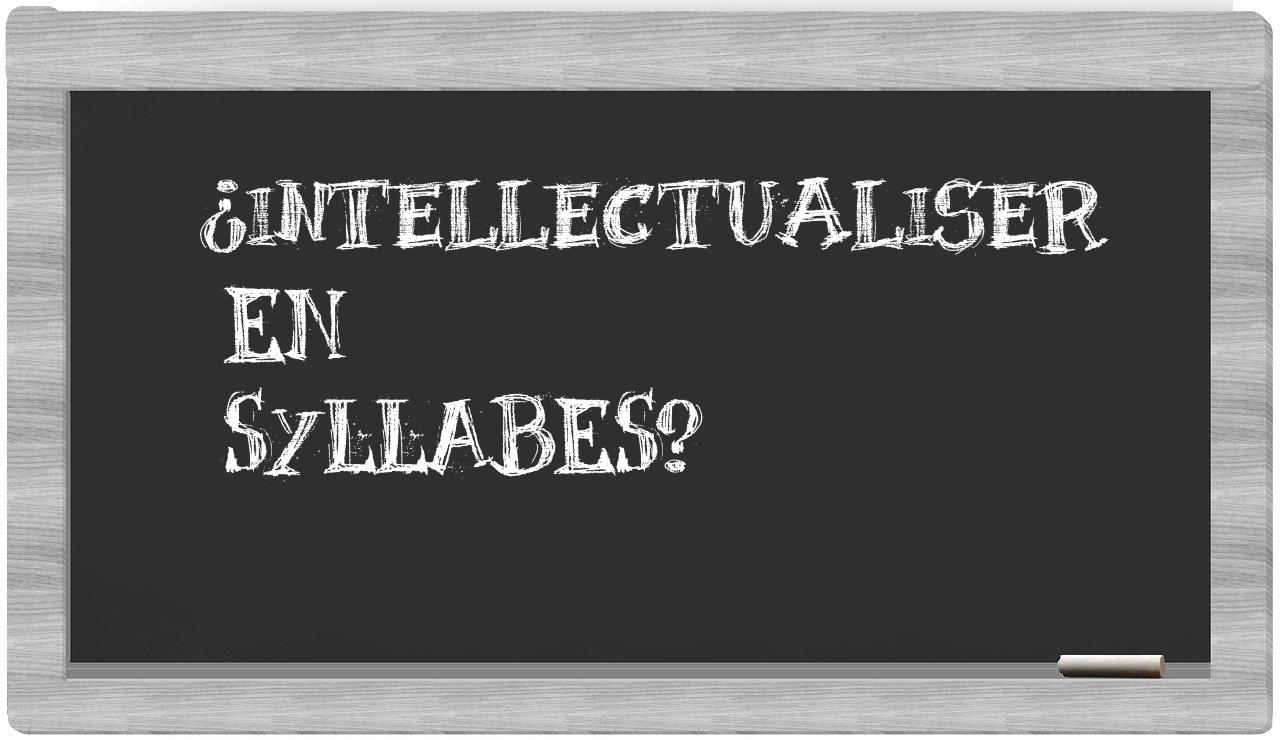 intellectualiser in syllables