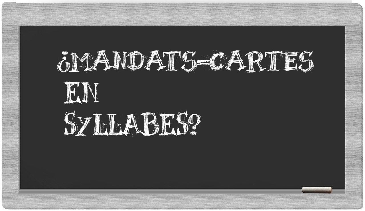 mandats-cartes in syllables