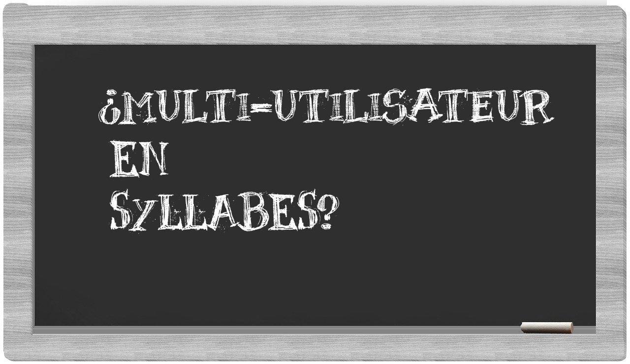 multi-utilisateur in syllables
