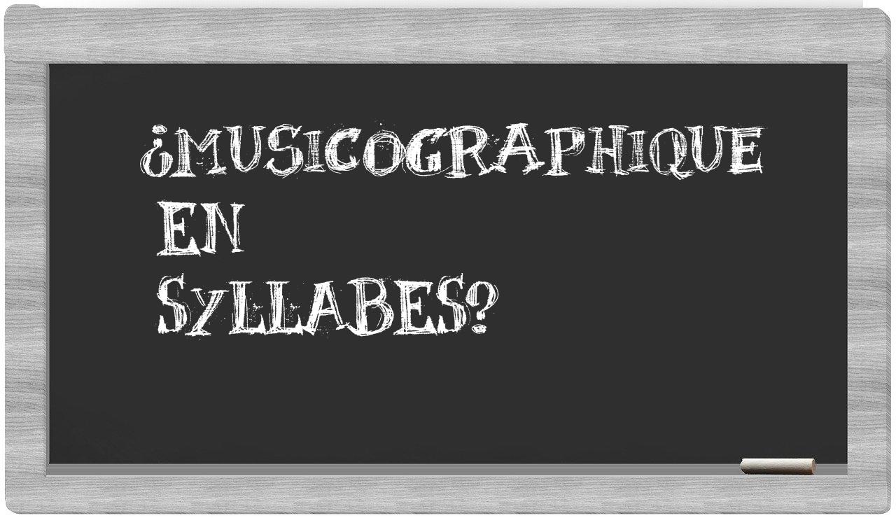 musicographique in syllables