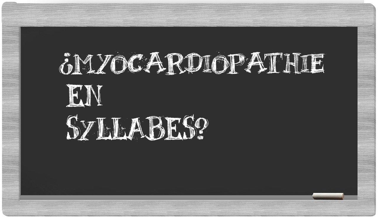 myocardiopathie in syllables