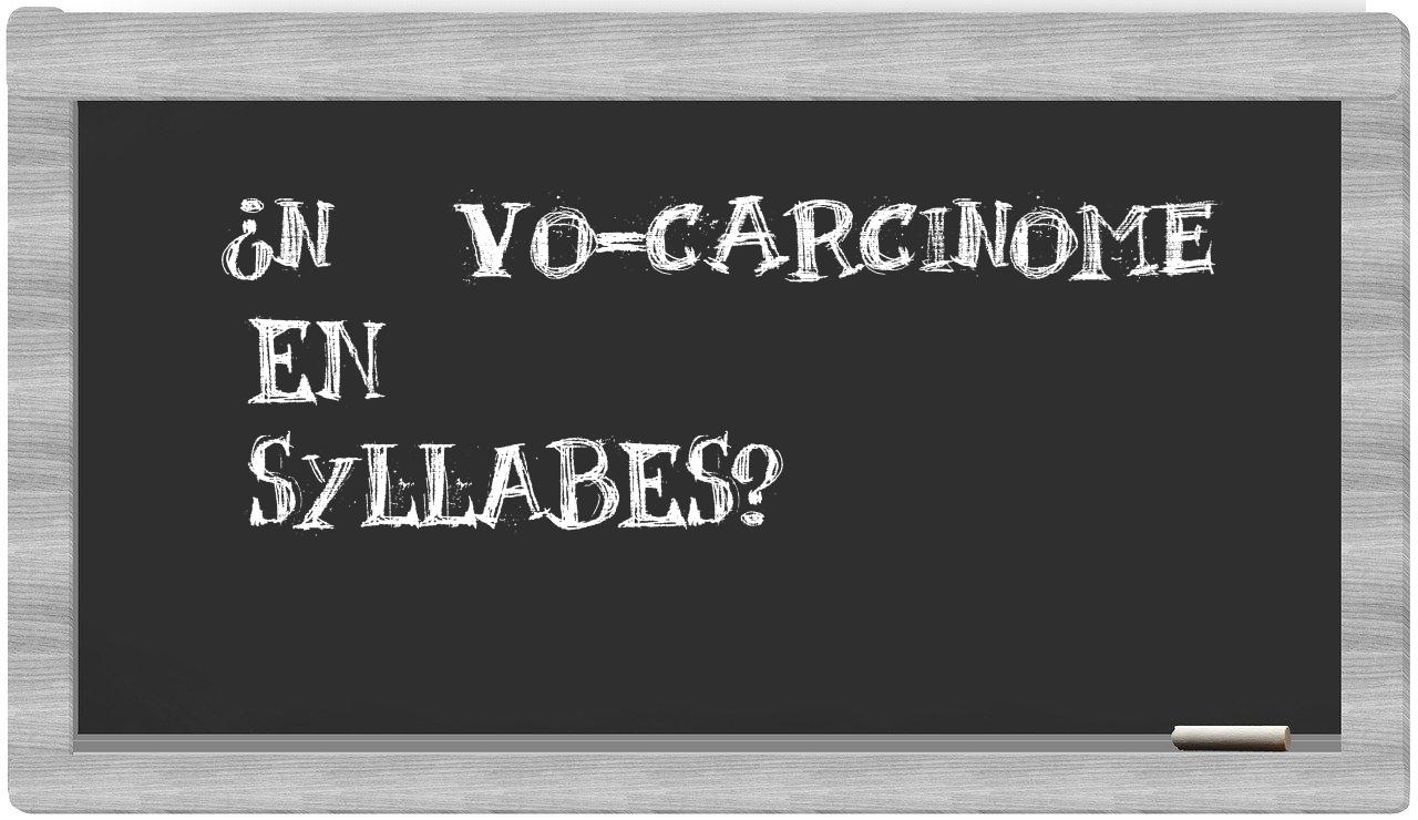 nævo-carcinome in syllables