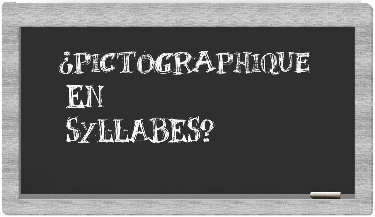 pictographique in syllables