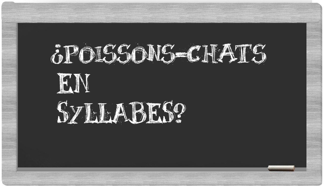 poissons-chats in syllables