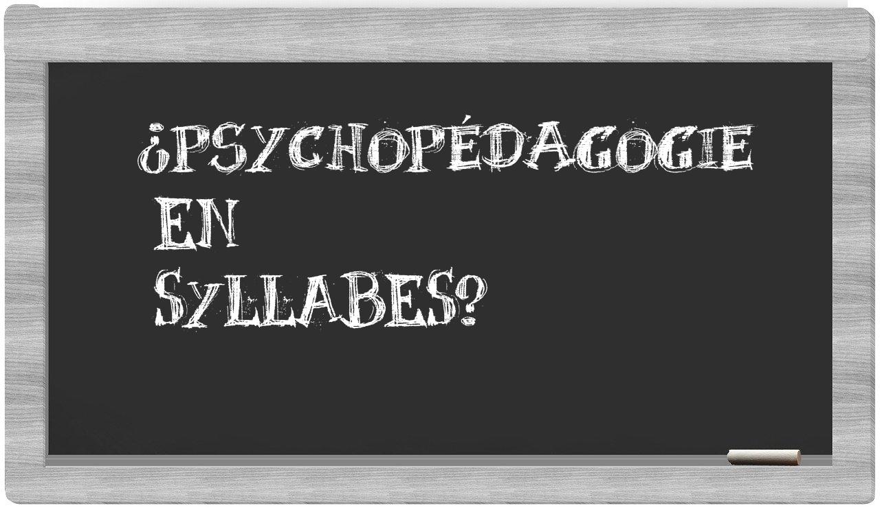 psychopédagogie in syllables