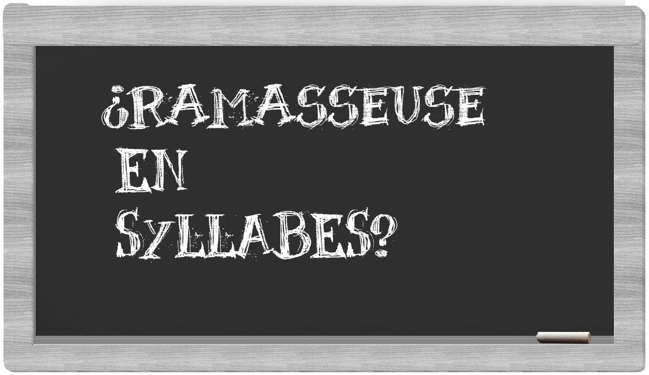 ramasseuse in syllables